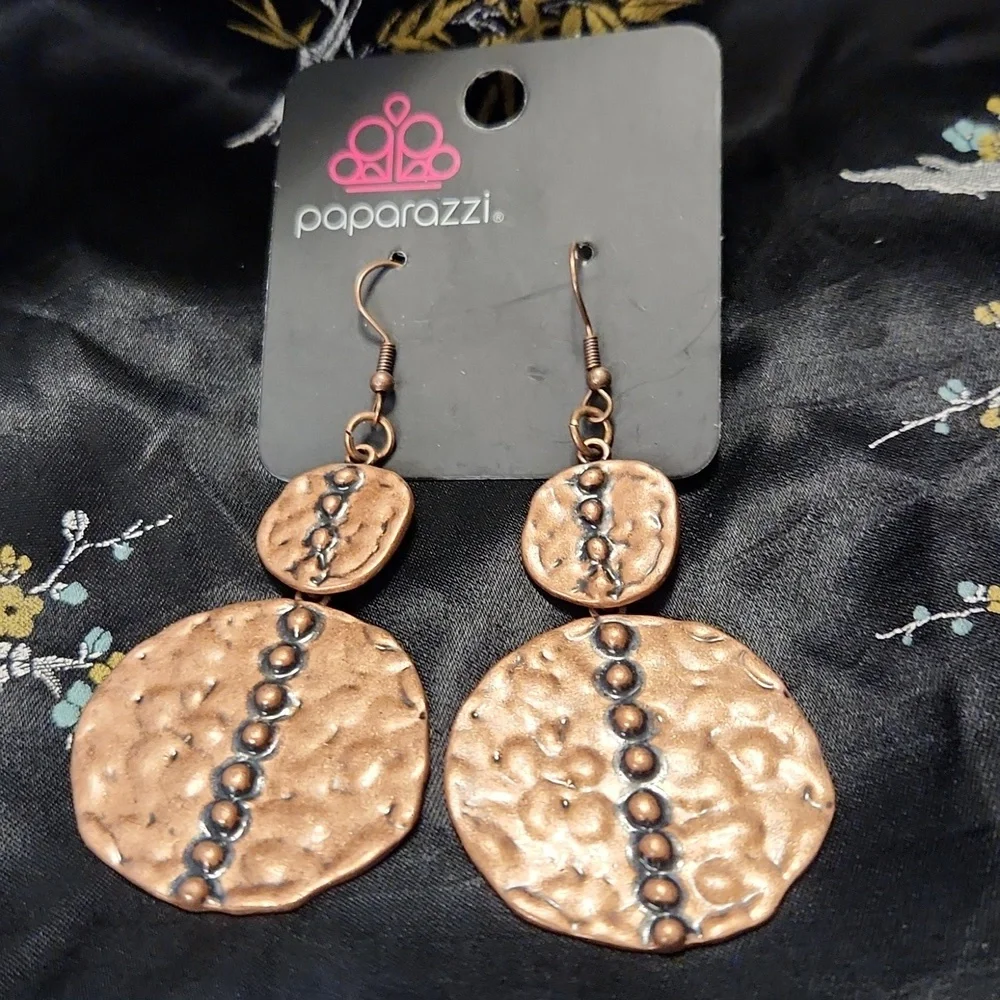 Paparazzi Copper Earrings